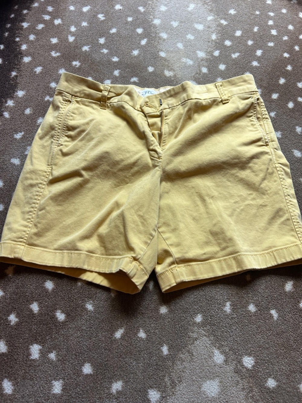 J. Crew Yellow Cotton Chino Shorts